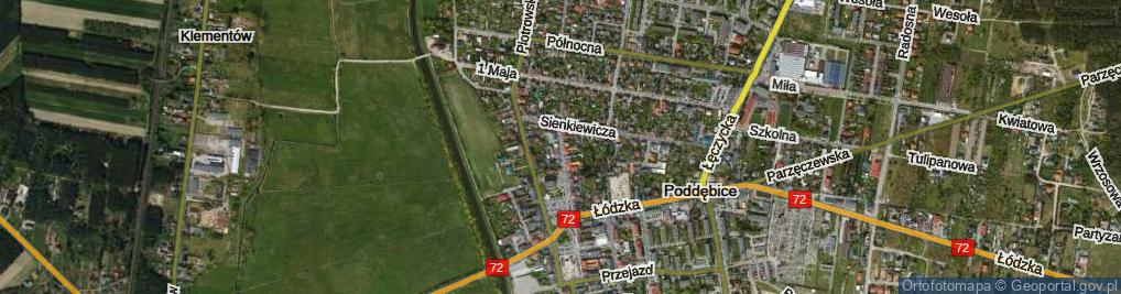 Zdjęcie satelitarne Pułaskiego ul.