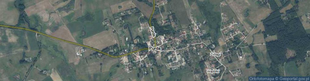 Zdjęcie satelitarne Purda ul.