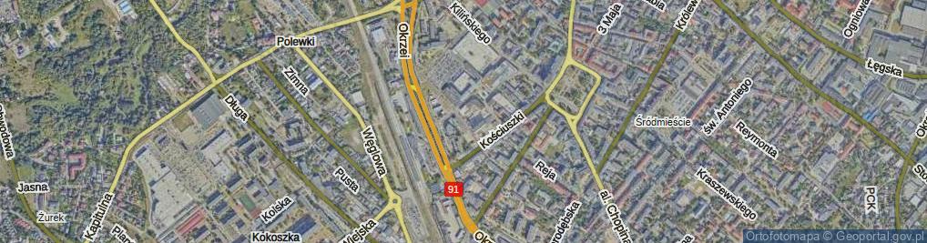Zdjęcie satelitarne Pułaskiego Kazimierza, gen. ul.