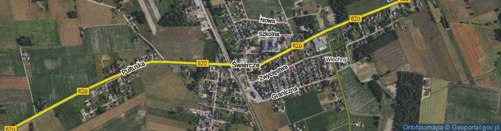 Zdjęcie satelitarne Pułtuska ul.