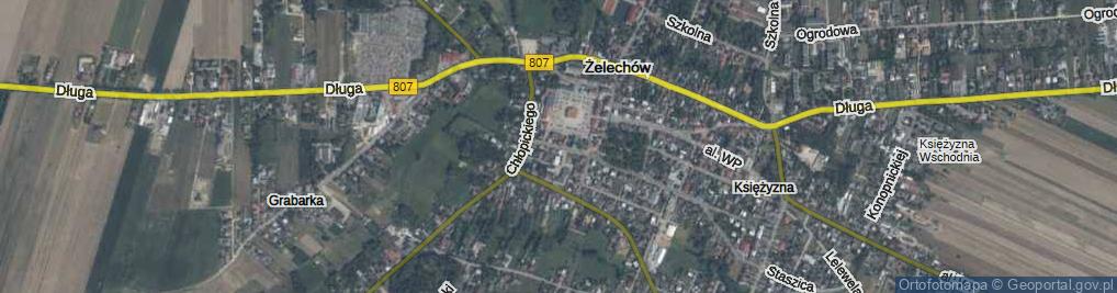 Zdjęcie satelitarne Pudły ul.