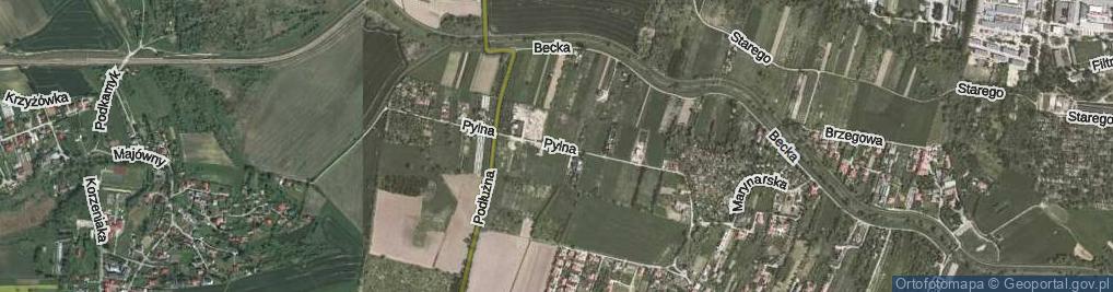 Zdjęcie satelitarne Pylna ul.