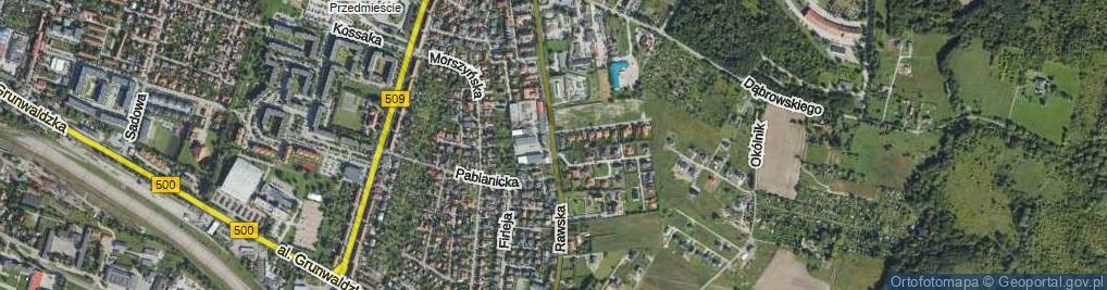 Zdjęcie satelitarne Rawska ul.