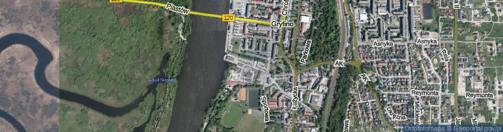Zdjęcie satelitarne Rapackiego Adama ul.