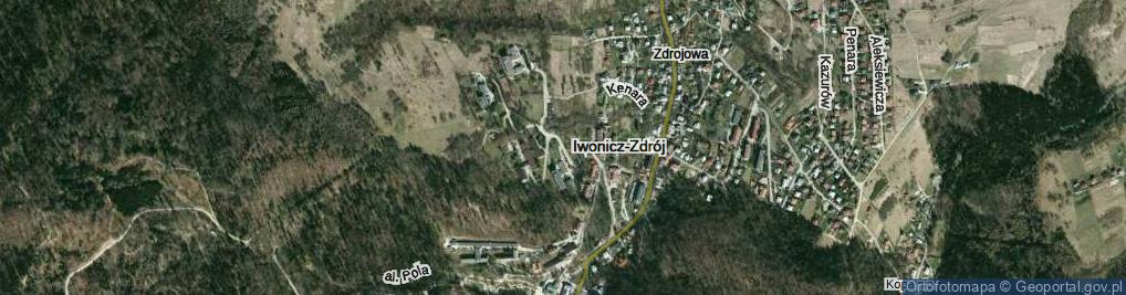 Zdjęcie satelitarne Rąba Jana, ks. ul.