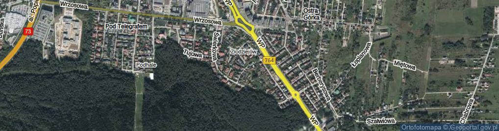 Zdjęcie satelitarne Rakowska ul.