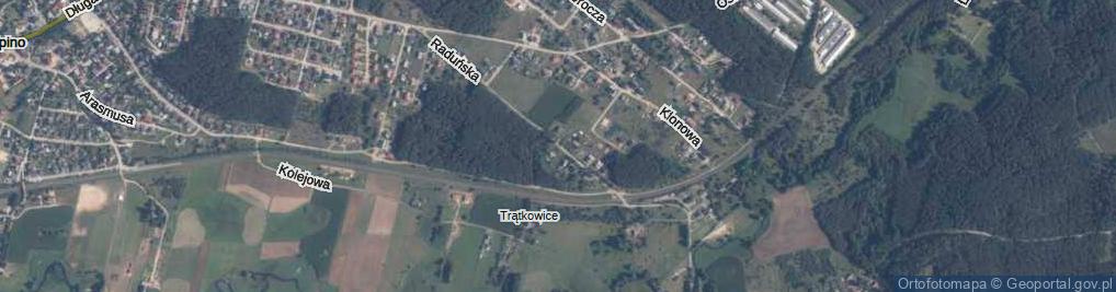 Zdjęcie satelitarne Raduńska ul.