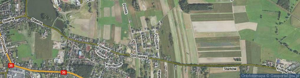 Zdjęcie satelitarne Radosna ul.