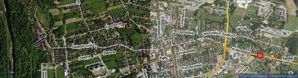 Zdjęcie satelitarne Rajska ul.