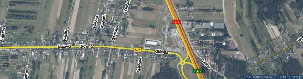 Zdjęcie satelitarne Radosna ul.