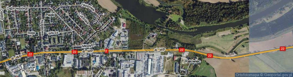 Zdjęcie satelitarne Rakowiec ul.