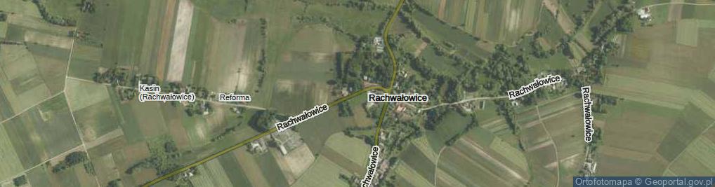 Zdjęcie satelitarne Rachwałowice ul.