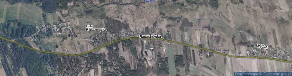 Zdjęcie satelitarne Radachówka ul.