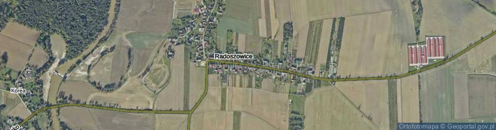 Zdjęcie satelitarne Radoszowice ul.