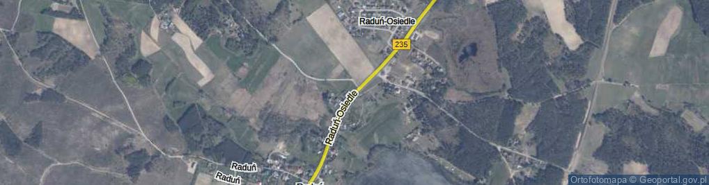 Zdjęcie satelitarne Raduń-Osiedle ul.