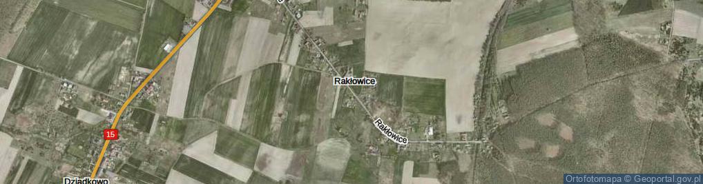 Zdjęcie satelitarne Rakłowice ul.