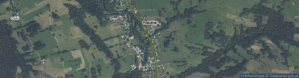 Zdjęcie satelitarne Ratułów ul.