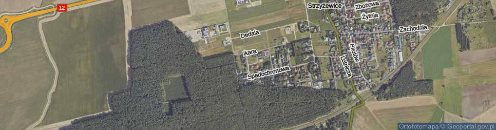 Zdjęcie satelitarne Radarowa ul.