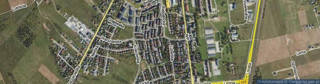 Zdjęcie satelitarne Radomska ul.