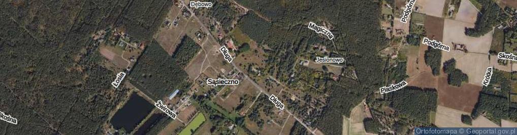 Zdjęcie satelitarne Radosna ul.