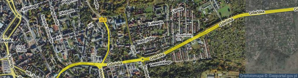 Zdjęcie satelitarne Raszyńska ul.