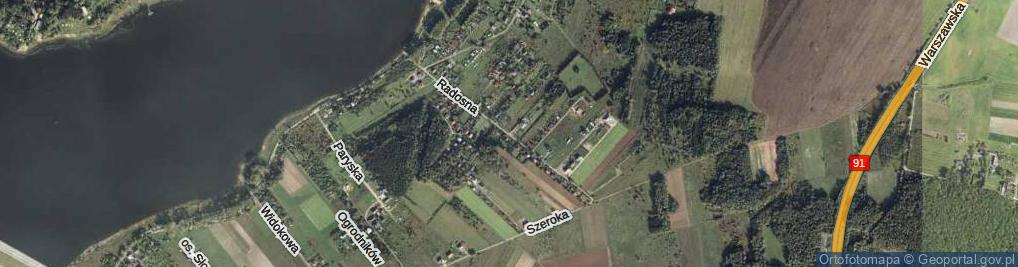 Zdjęcie satelitarne Radosna ul.