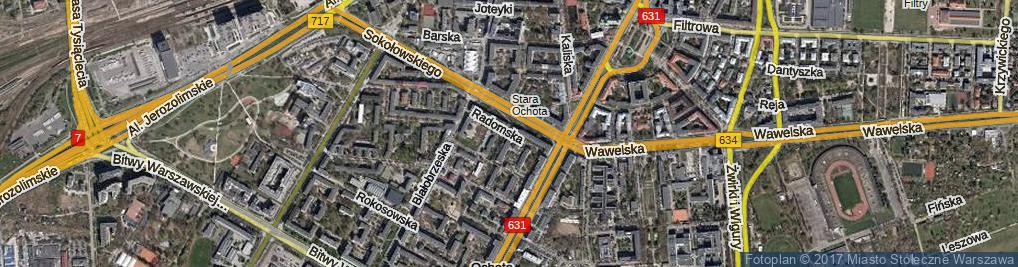 Zdjęcie satelitarne Radomska ul.