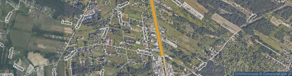 Zdjęcie satelitarne Radosna ul.