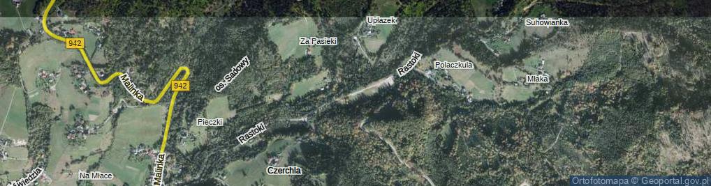 Zdjęcie satelitarne Rastoki ul.
