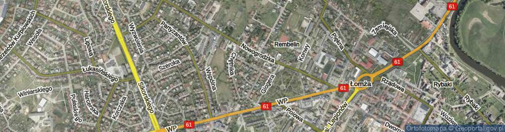 Zdjęcie satelitarne Raginisa Władysława, mjr. ul.