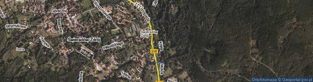 Zdjęcie satelitarne Ratowników Górskich ul.