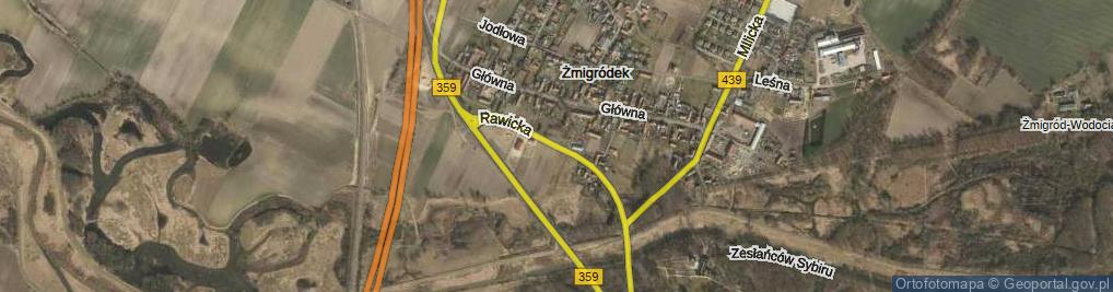 Zdjęcie satelitarne Rawicka ul.