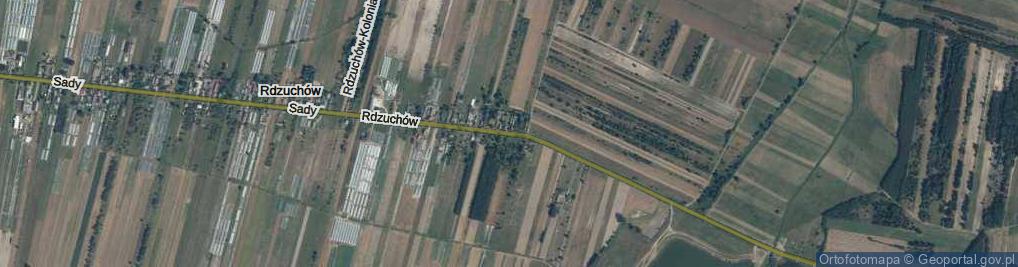 Zdjęcie satelitarne Rdzuchów ul.