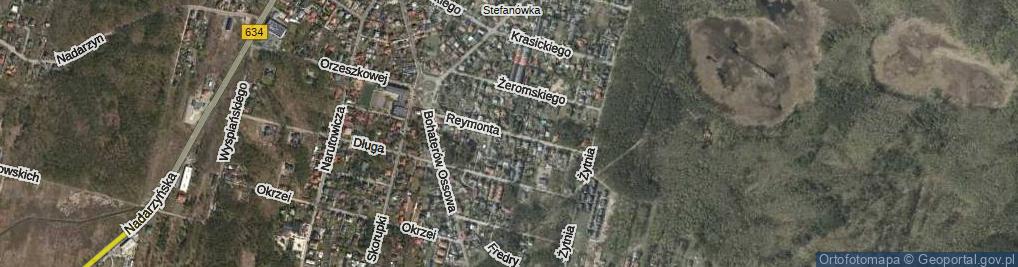 Zdjęcie satelitarne Reymonta Władysława ul.