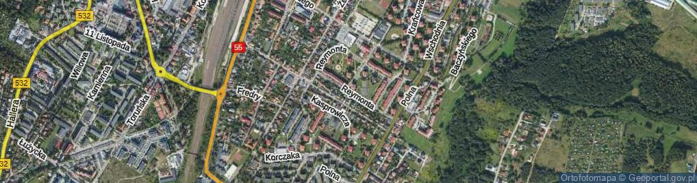 Zdjęcie satelitarne Reymonta Władysława ul.