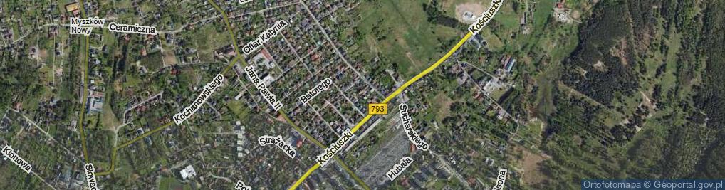 Zdjęcie satelitarne Reymonta Władysława ul.