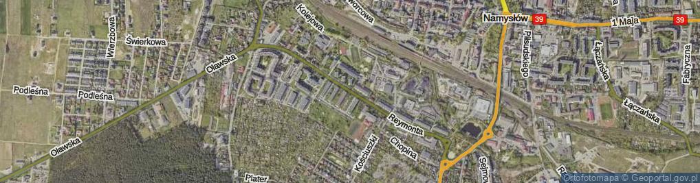Zdjęcie satelitarne Reymonta Władysława ul.