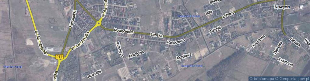 Zdjęcie satelitarne Relaksowa ul.