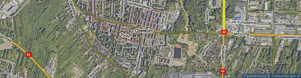Zdjęcie satelitarne Reymonta Władysława ul.