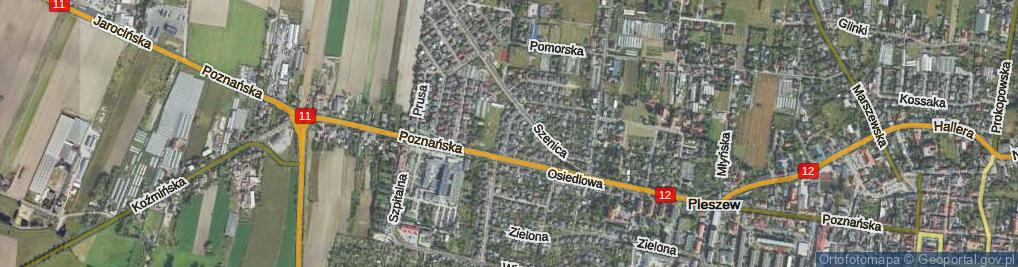 Zdjęcie satelitarne Reymonta Władysława ul.