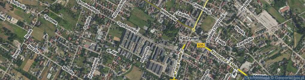 Zdjęcie satelitarne Reymonta Władysława ul.