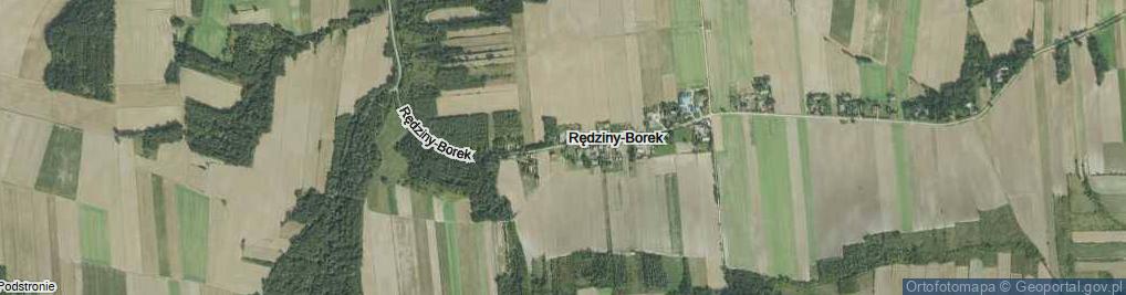 Zdjęcie satelitarne Rędziny-Borek ul.