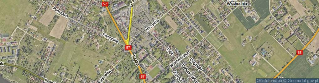 Zdjęcie satelitarne Reja Mikołaja ul.