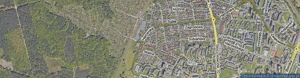 Zdjęcie satelitarne Regionalna ul.