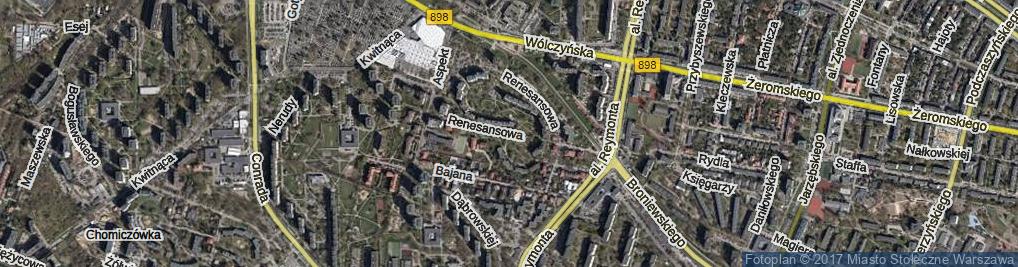 Zdjęcie satelitarne Renesansowa ul.
