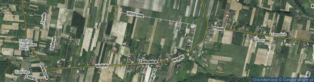 Zdjęcie satelitarne Rędzińska ul.