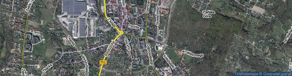 Zdjęcie satelitarne Rondo Józefa Sanaka, ks. rondo.