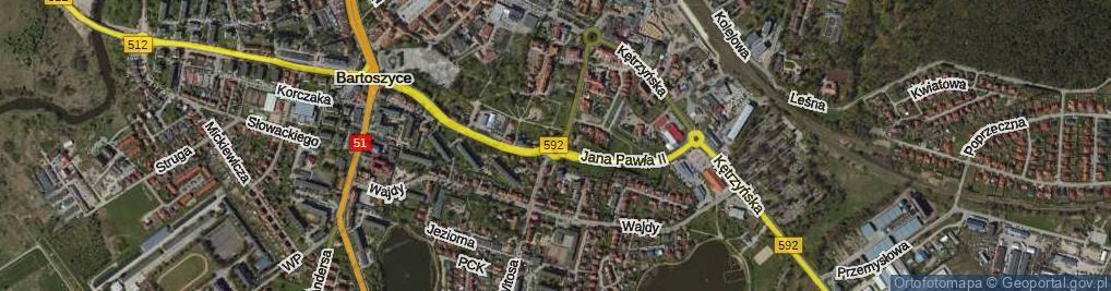 Zdjęcie satelitarne Rondo 20 Bartoszyckiej Brygady Zmechanizowanej rondo.