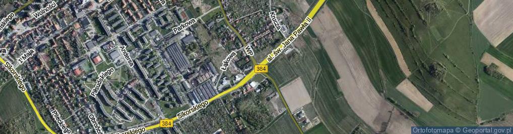 Zdjęcie satelitarne Rondo Miast Partnerskich rondo.