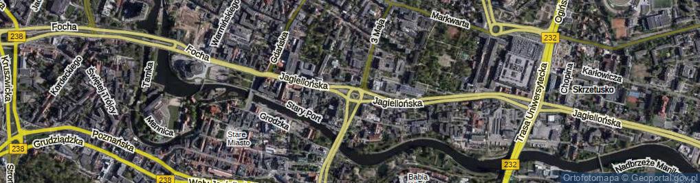 Zdjęcie satelitarne Rondo Jagiellonów rondo.